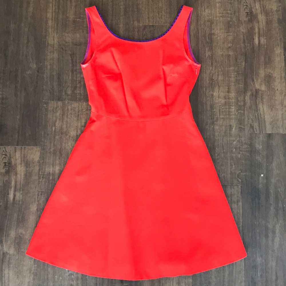 Bright orange Zara dress